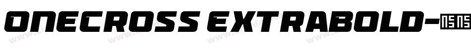 OneCross ExtraBold字体转换